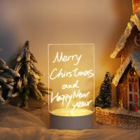 Note Board Creative Led Night Light Holiday Light With Pen Gift For Children Girlfriend Christmas Wedding Birthday Decor Night Lights