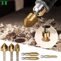 Hex S Hank Countersink สว่านตั้ง6-19มิลลิเมตรไทเทเนียมเคลือบไฮสปีด5ขลุ่ยหลุมเจาะ Countersink 90องศาไม้ Chamfering ตัด