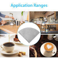 Cone Coffee Filter ถ้วยกรองกาแฟพับได้ 1-2 Cup Stainless Steel 4.5 × 6.2in ​​Coffee Machine for Coffee Grounds