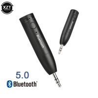 3.5 มม. Bluetooth 5.0 ตัวรับ Wireless Mini 3.5 มม. แจ็ค AUX แฮนด์ฟรีสเตอริโออะแดปเตอร์เสียงเพลงสําหรับชุดรถหูฟังลําโพง