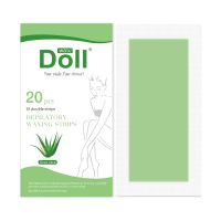 【CW】 20Pcs Professional Hair Removal Wax Strips ForDepilation Double Sided Cold Paper For Leg Body Face