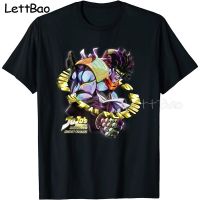 ราคาถูกเสื้อยืดแขนสั้น พิมพ์ลายการ์ตูน JoJos Bizarre Adventure Star Platinum แฟชั่นฤดูร้อน สําหรับผู้ชายS-5XL