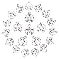 100Pcs Pentacle Star Charms Alloy Pendants Pentacle Star Charms Pendant Lucky Charms Jewelry Making Accessory for DIY Earring Necklace Bracelet Making