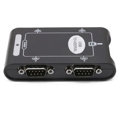 9pin RS232 USB 2.0ถึง4พอร์ตอนุกรม DB9 COM ตัวเชื่อมต่อคอนโทรลเลอร์อะแดปเตอร์ฮับ Feona
