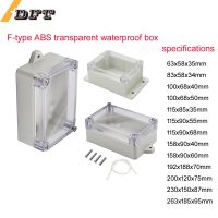 ABS Plastic Junction Box Dustproof Waterproof Electrical Box - Universal Project Enclosure with PC Transparent/Clear Cover