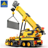 City Engineering Digger Excavator Crane Truck Model Building Blocks Figures Bricks Brinquedos Kit Educational Toys for Children