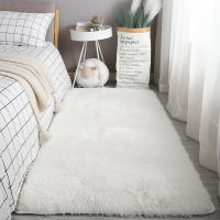 Fluffy Rug for Living Room Plush Bedroom Cars Shaggy Bedside Car Solid Color Area Rug Large Soft Floor Mat Washable