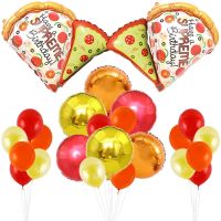 [HOT MAKXJWIGO 542] Cheereveal Pizza Theme Birthday Party Decorations Pizza Foil Balloons Mylar For Boy Girl Birthday Party Decor Supplies