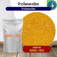 สุดยอด ข้าวโพดละเอียด fine corn อาหารนก กระต่าย หนู กระต่าย กระรอก ชูก้า และสัตว์ฟันแทะ (แบ่งขาย 500G / 1KG)