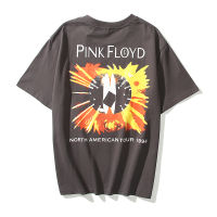 เสื้อยืด แขนสั้น ลำลอง พิมพ์ลาย PINK FLOYD แฟชั่นสำหรับผู้ชาย และผู้หญิง