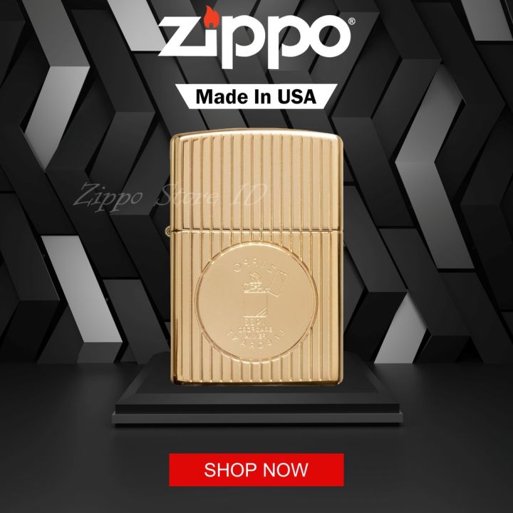 Zippo Founder's Day Collectible Gold Plate 18K Original Limited Edition ...