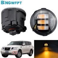 Daytime Running Light LED Fog Lights For Nissan Patrol 3/III Y62 2010-2015 (Left Right) Car Assembly Fog Lamp H8/H11 12V