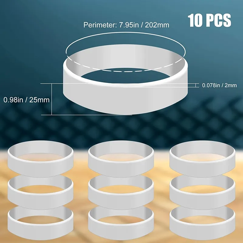10 PCS Silicone Bands For Sublimation Tumbler, Elastic Heat