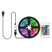 Led Light with Non Waterproof 5050 Rgb 24 Key Remote Control USB 5V Color Changing Atmosphere Light