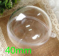 50pcs 40-80MM Transparent Plastic Christmas Balls Ornaments New Years Tree Decorations Jewelry For Home House Craft Supplies