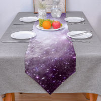 Starry Sky Nebula Cosmic Dream Table Runner Modern For Home Track On The Table Cloth Wedding Party Table Decoration Accessories