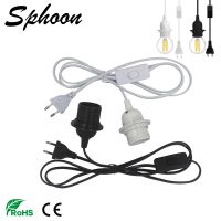 【YD】 1.8m Lamp Base Holder Cord Cable E26 E27 Hanging Pendant Fixture Socket Adapters With 220V