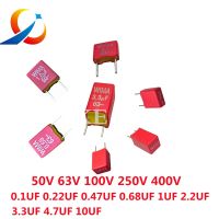 2PCS WIMA RED MKS2 5MM Film Capacitor Hi-Fi Audio 0.1UF 1NF 0.01UF 1UF 3.3UF 4.7UF 10UF 2200PF 0.22UF 2.2UF 50V 63V 100V 250V P5