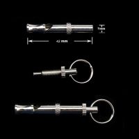 Dog Whistle Stop Barking Flute Training Ultrasonic Sound Repeller Keychain