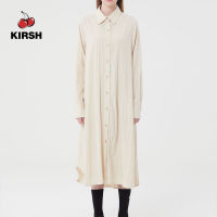 [KIRSH] UNI SMALL CHERRY SHIRT DRESS |22AW |