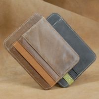 【CC】✗  Leather Credit Business Card Wallet 2022 Convenient Man Holder Cash