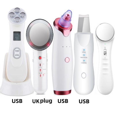 EMS Radio Frequency RF Blackhead Remover Skin Scrubber Infrared Body Slimming Massager Cavitacion Galvanica Cleaning Face Beauty