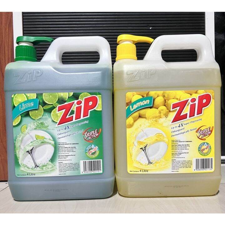 Zip Dishwashing Liquid 4 liters Lazada PH
