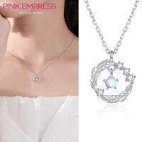 【PINK EMPRESS】สร้อยคอไหปลาร้าหินจูลิปเต้ห่วงโซ่ของอุปกรณ์เสริมแฟชั่น