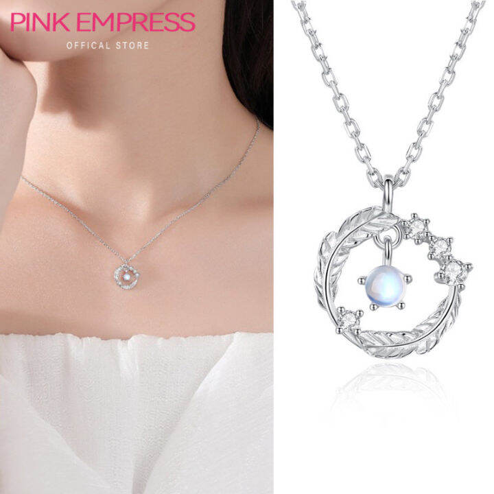 pink-empress-สร้อยคอไหปลาร้าหินจูลิปเต้ห่วงโซ่ของอุปกรณ์เสริมแฟชั่น