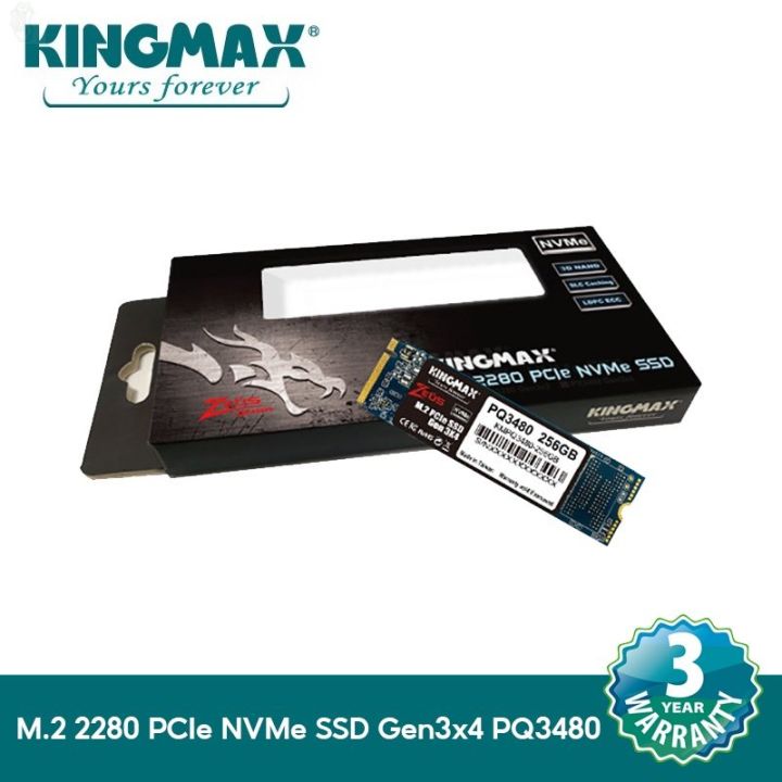 ลด-50-พร้อมส่ง-kingmax-256gb-ssd-รุ่น-pq3480-m-2-2280-pcie-nvme-ssd-gen3x4-2-250-1-200mb-s-ขายดี