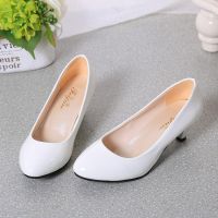 ready stock women work shoes office heels professional ashion slip-ons