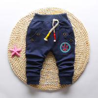 IENENS Spring Autumn Fashion Clothes Toddler Infant Boys Casual Pants Length Trousers Children Kids Baby Boy Cotton Clothing Bottoms 0 1 2 3 4 Years