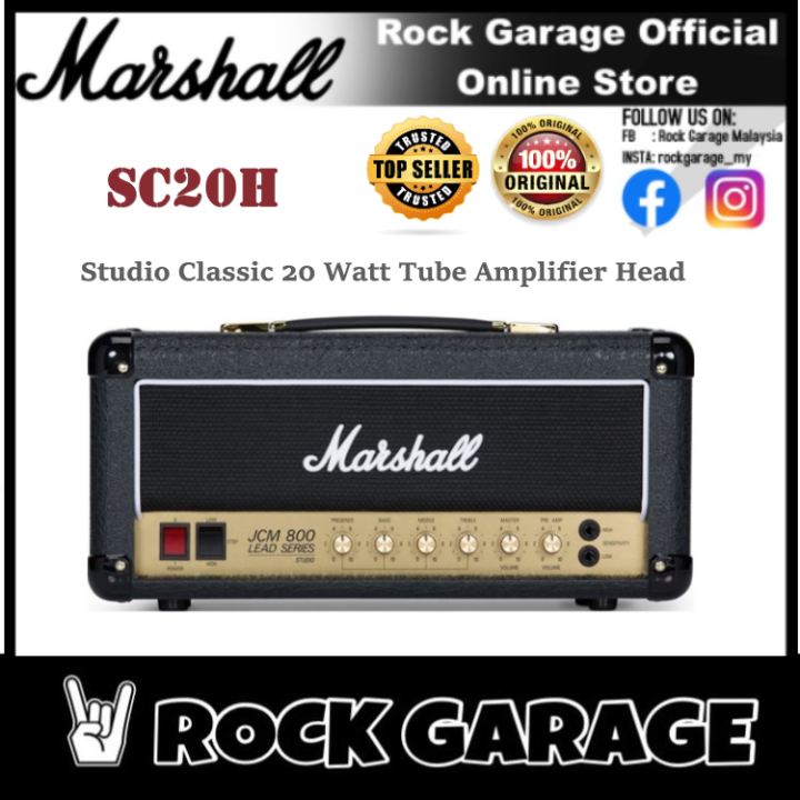 Marshall SC20H Studio Classic 20 Watt Tube Amplifier Head (SC20H) | Lazada