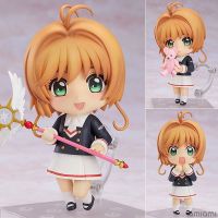 ส่งเร็ว10Cm อะนิเมะ Kinomoto Sakura Card Captor 918 # ชุดนักเรียนตุ๊กตาขยับแขนขาได้ของเล่นตุ๊กตาของขวัญคริสต์มาส