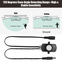 5A DC 6-24V ความเคลื่อนไหวอินฟราเรด PIR ขนาดเล็กสวิตช์ตรวจจับเซ็นเซอร์สวิตช์อัตโนมัติแถบไฟ LED