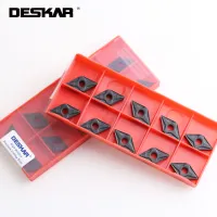 10PCS DESKAR DNMA150408 LF3018 DNMG150608-PM LF9118 เครื่องมือกลึงภายนอก CNC เครื่องกลึงตัดคาร์ไบด์แทรก