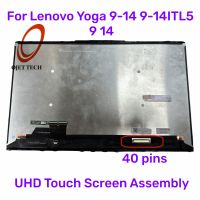 ชุดประกอบดิจิไทเซอร์82BG สำหรับ Lenovo Yoga 9-14 9-14ITL5 9 14 5D10S39666จอ LCD แล็ปท็อปแบบจอสัมผัส