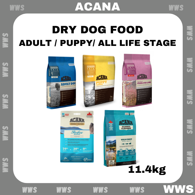 Acana Premium Dry Food ( Puppy & Junior , Adult Dog , Pacifica , Wild