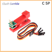 Clark Carrida แคลมป์ยึด PCB 2.54พิทช์3P 4 P 5P 6P ขาสำหรับเทสอุปกรณ์ดาวน์โหลดโปรแกรมทดสอบการเผาไหม้