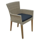 Rattan Chair ,PE rattan, Size 58 x 61 x 87 cm.- Natural