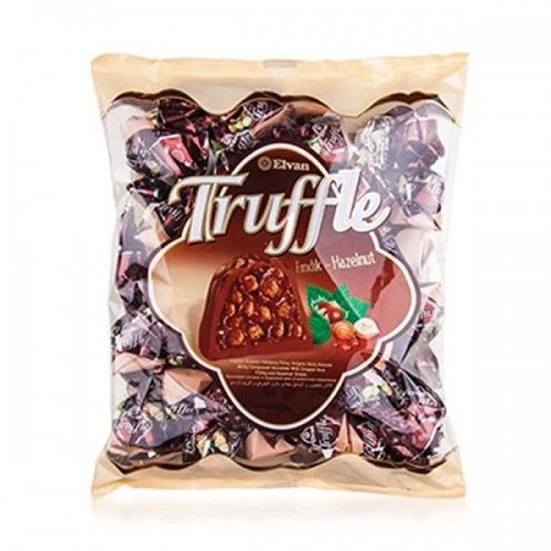 Elvan Truffle Findik - Hazelnut ช็อกโกแลตสอดไส้ น้ำหนัก 400 กรัม BBF.17/05/24