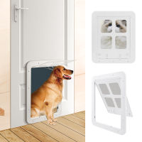 Screen ประตูรั้วสุนัข Home Automatic Flap Door Gate Door Kit Cat Dogs Flap Doors พลาสติก Dog Cat Door