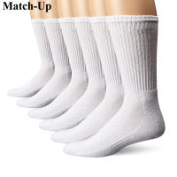 Match-Up Mens sport crew terry socks athletic socks (6 PAIRS)