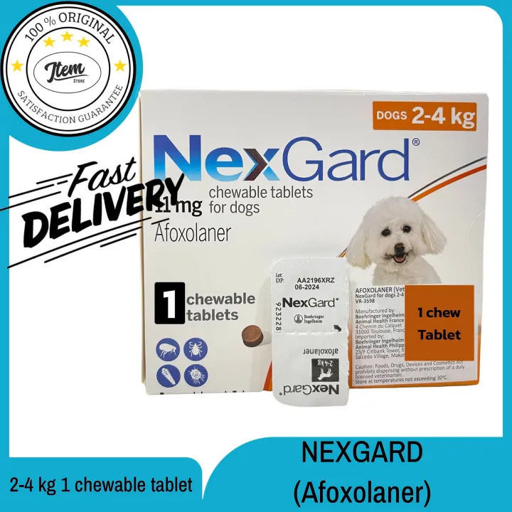 Nexgard Afoxolaner for Dogs 2-4kg 1 Chewable Tablet | Lazada PH