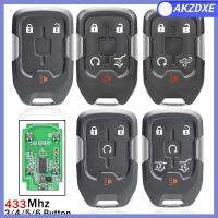 AKZDXE ใช้งานง่าย 433MHz ครับ ทนทาน 4ปุ่ม กุญแจรีโมท Keyless กุญแจรีโมทรถยนต์ 3ปุ่ม