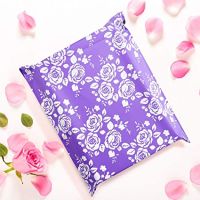 New 50pcslot Flower Pattern Courier Bags Purple Pink Waterproof Self-Seal PE Envelope Bag Rose Floral Express Bags Mailing Bag