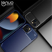 Lenuo สำหรับ iPhone 14 14 Plus Case - TPU คาร์บอนไฟเบอร์กันกระแทกป้องกันรอยขีดข่วนเคลือบโทรศัพท์มือถือปกหลังกรณีโทรศัพท์