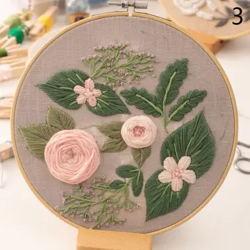 DIY Bouquet Series Embroidery Kit Flowers Plants Pattern Cross