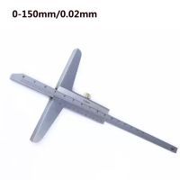 [QQL Hardware Tools]Vernier Depth Gauge 0 150Mm/0.02Mm Depth Caliper Micrometer Measuring Tools Mini Vernier Caliper Gauge Micrometer