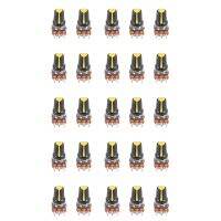 25 Piece 100K Ohm 3 Terminals Linear Taper Rotary Audio B Type Potentiometer Pot